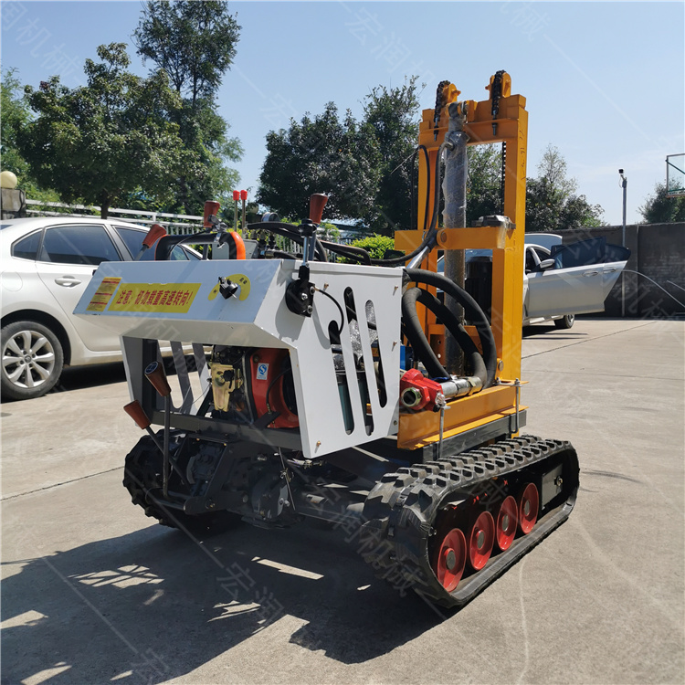 小型履帶式液壓潛孔鉆機(jī)哪家好——宏潤機(jī)械